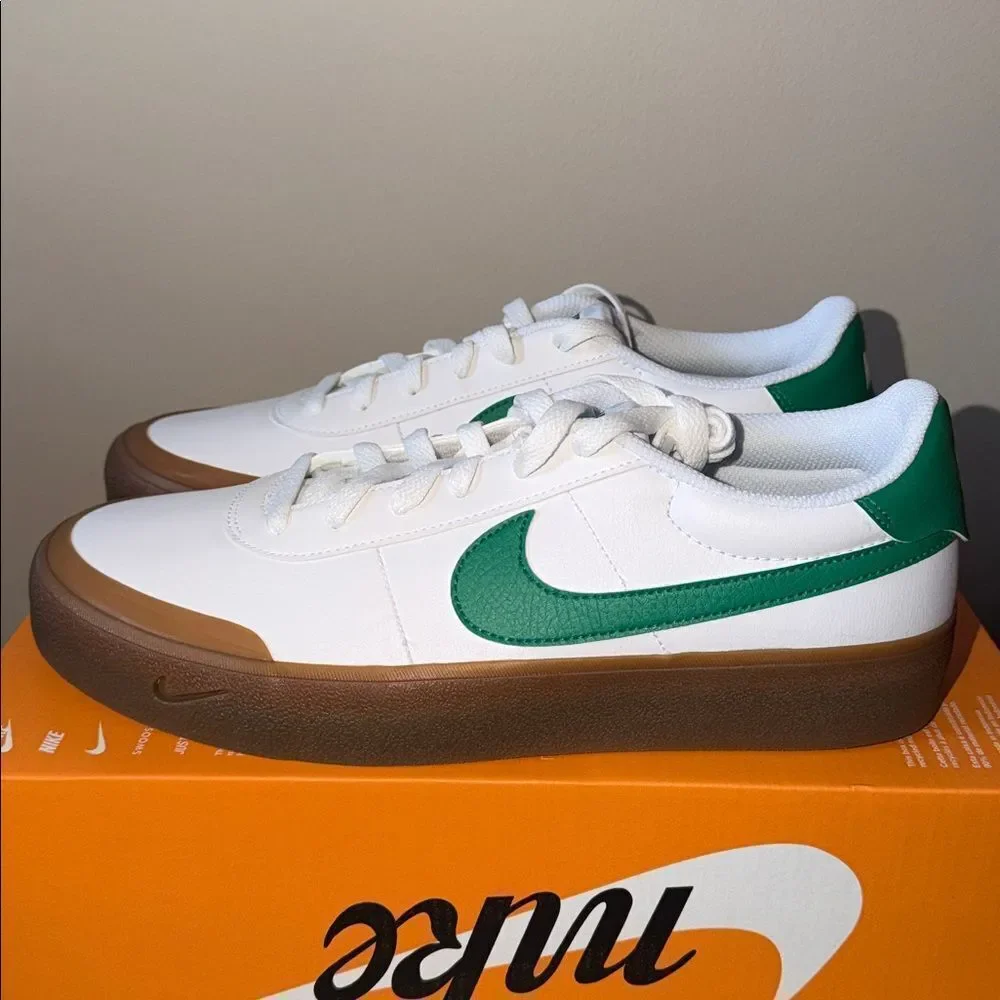 Nike Court Shot White Malachite Green FQ8146-109 Men’s Size 9.5